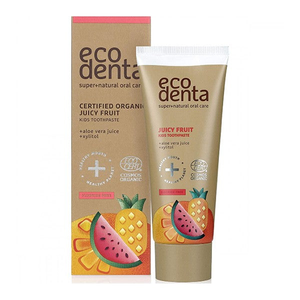 Ecodenta baby toothpaste 75ml with fruit juice flavor