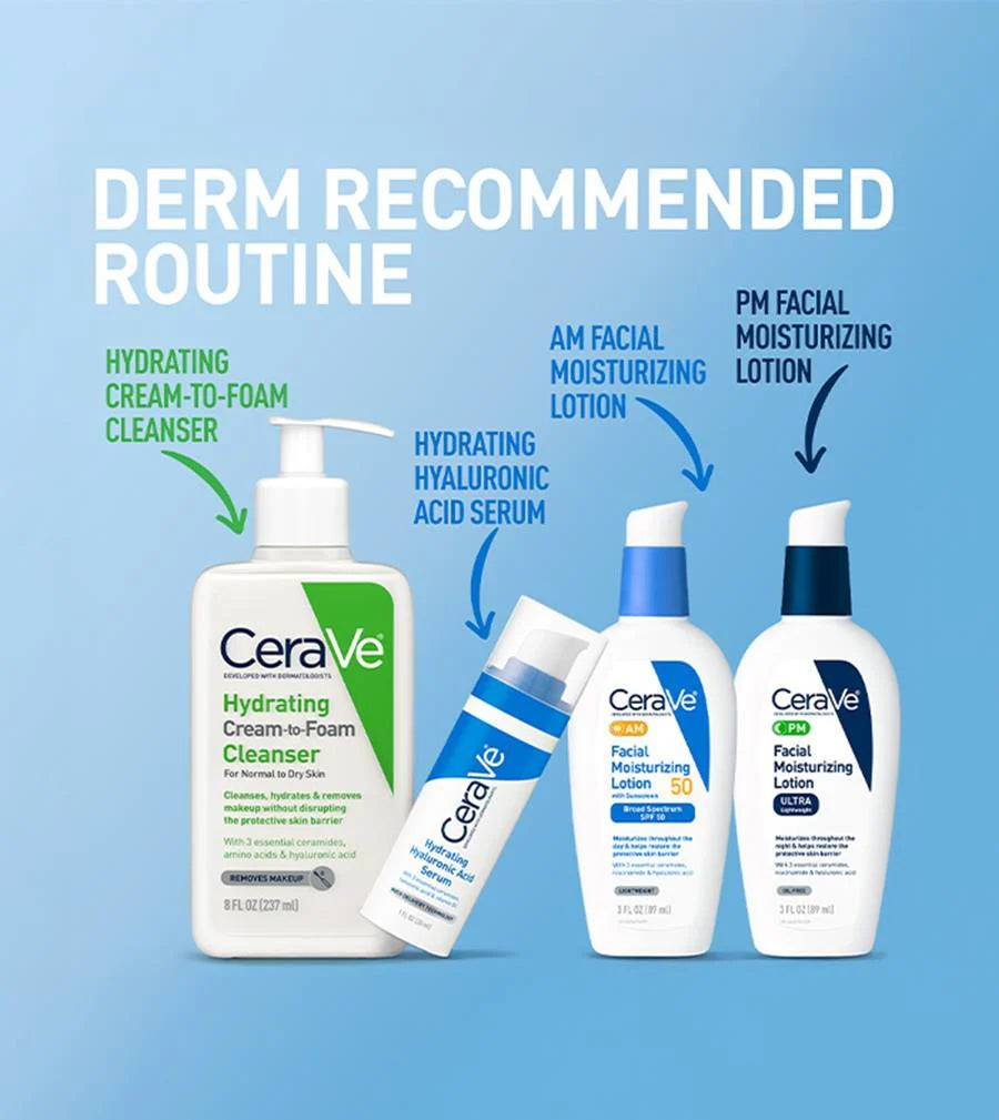 CeraVe Hydrating Hyaluronic Acid Face Serum – Moisturizing Facial Serum 30ml