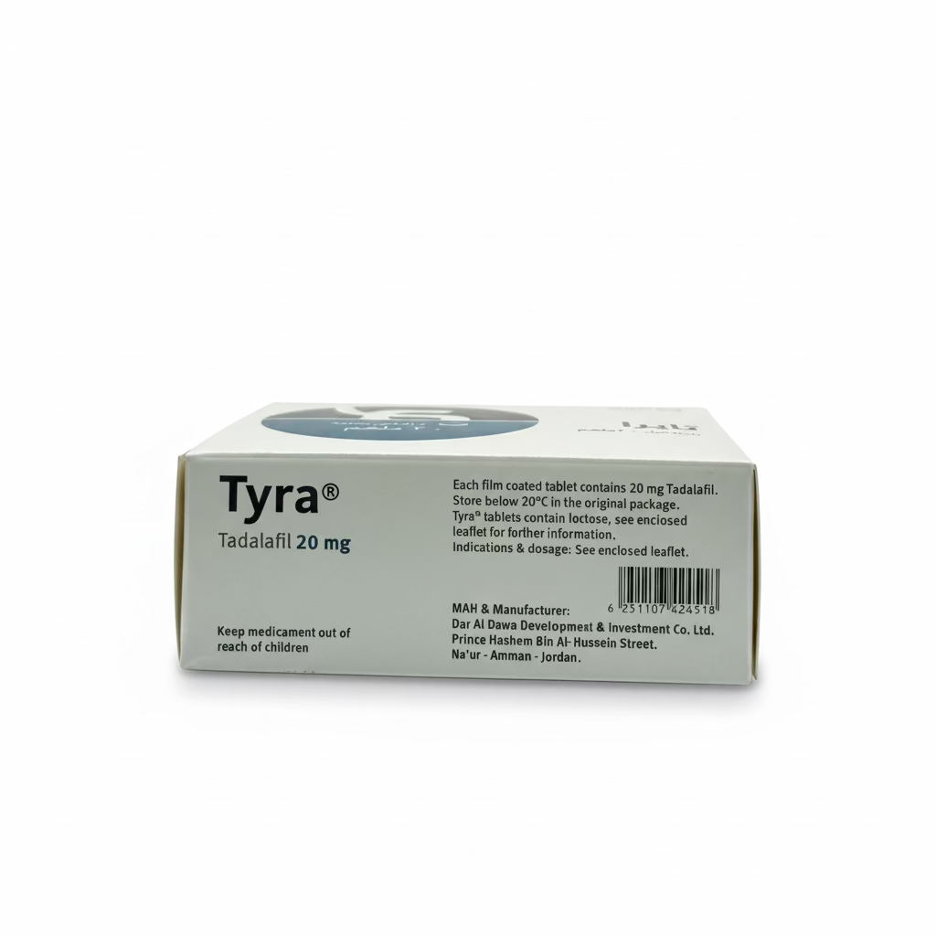 TYRA Tadalafil 20 mg Tablets – 4 Tablets