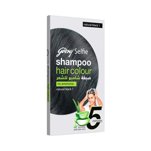 Godrej Color Shampoo 18ml Selfie 1 Natural Black