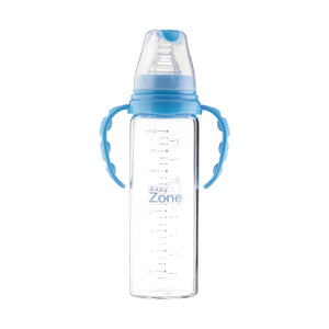 Baby Care Zone Feed Bottle 240ml Glass with hande