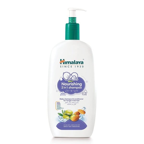 Himalaya Baby Hair Shampoo 800ml Nourishing 2In1 With Olive Oil And Almond Oil