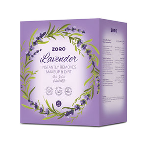 مناديل زورو لإزالة المكياج 20 منديل مع اللافندر