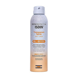بخاخ ISDIN Sun Spray 250 مل مع عامل حماية من الشمس 50+ Wet Askin