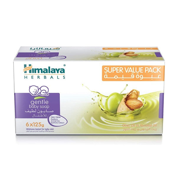 Himalaya Baby Bar Soap Gentle With Olive Oil And Almond Oil 6 x 125 g