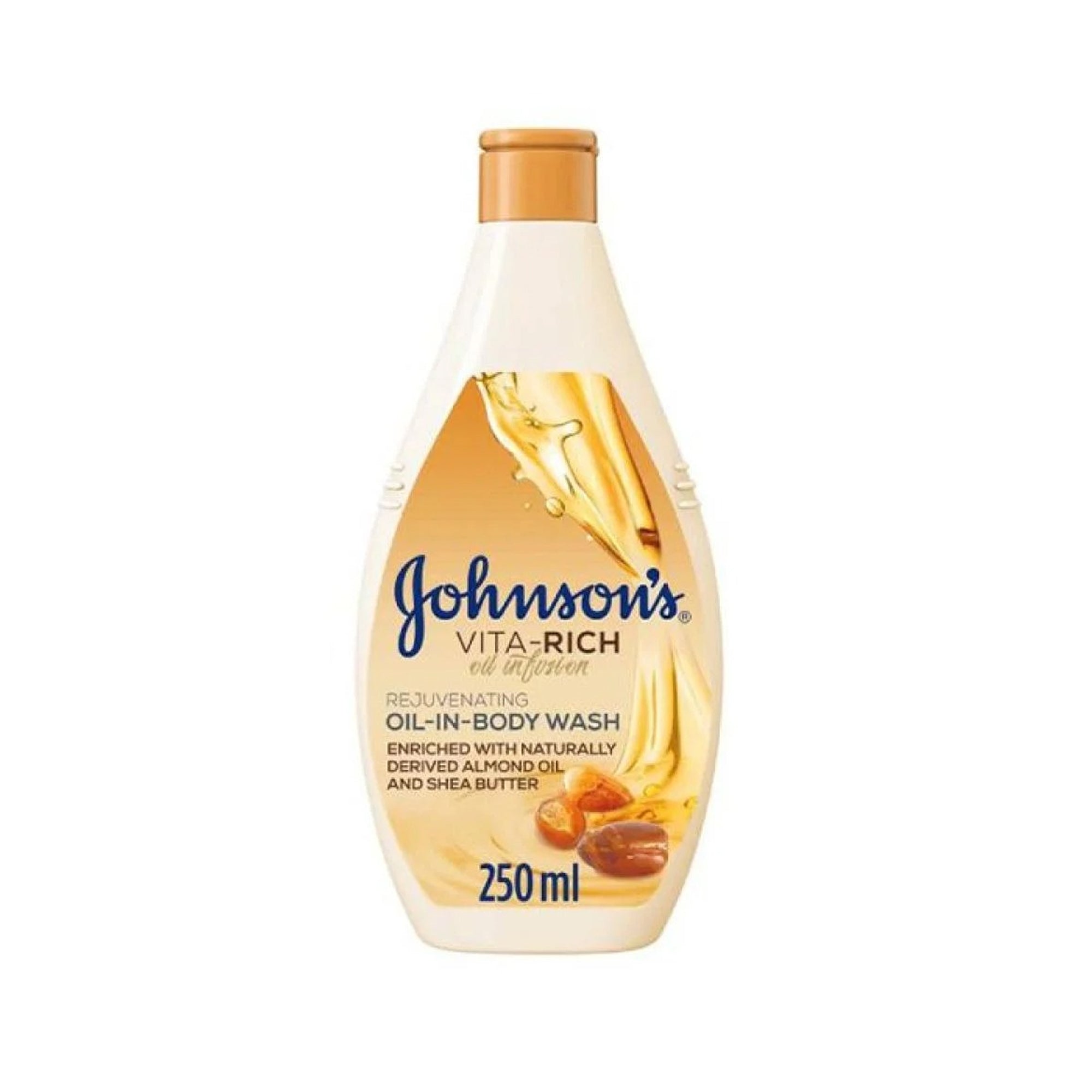 Johnson's Body Wash 250ml Vita Rich With Almond Oil And Shea Butter