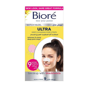 شرائط Biore للأنف 9 قطع لتنظيف المسام بعمق