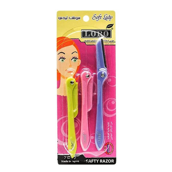 شفرات حلاقة الحواجب وحلاقة الوجه والشعر الرقيق من Loro