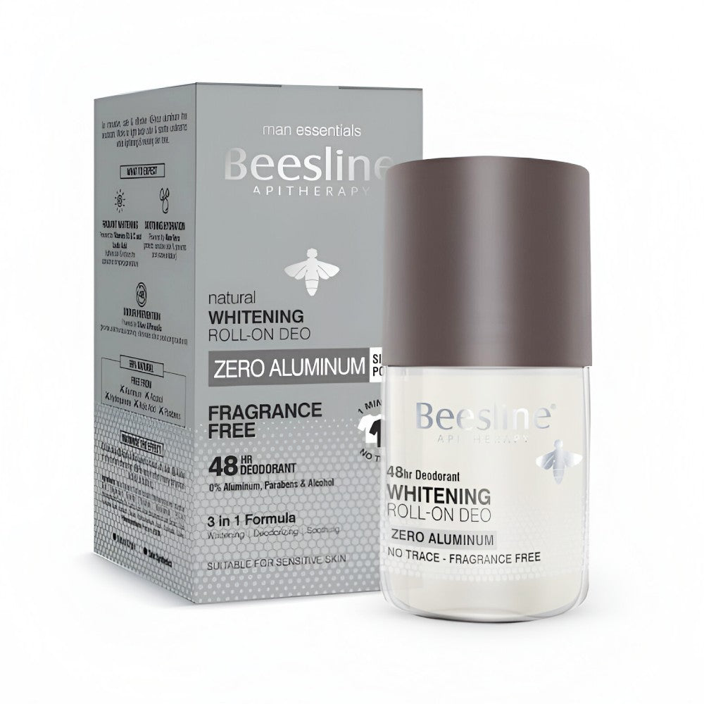 Beesline Deodorant Roll On 70ml Whitening Zero Aluminum Fragrance Free