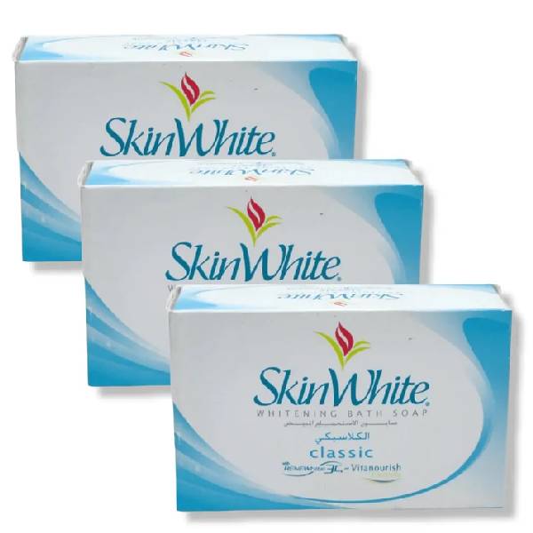 Skin white whitening bar 135g 2+1 free classic