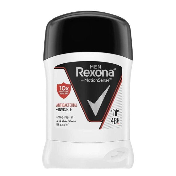 Rexona Deodorant Stick 40ml Men Anti Bacterial Invisible 10 x