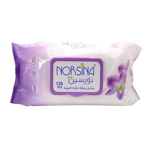 Norsina Wet Wipes 120Wipes Orchid