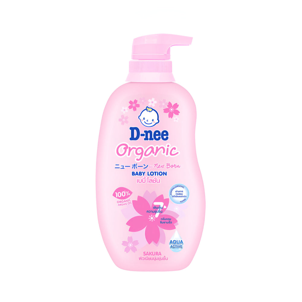 D-nee Baby Lotion 300ml Sakura Organic For Newborns