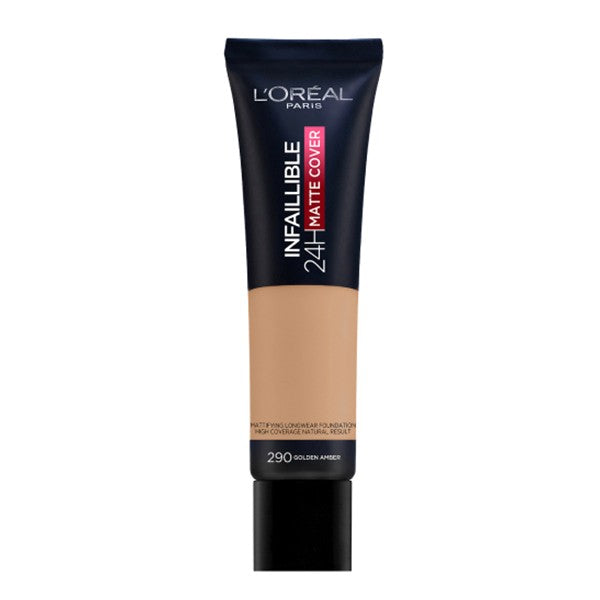Loreal makeup foundation infallible 24h matte cover 290 golden amber