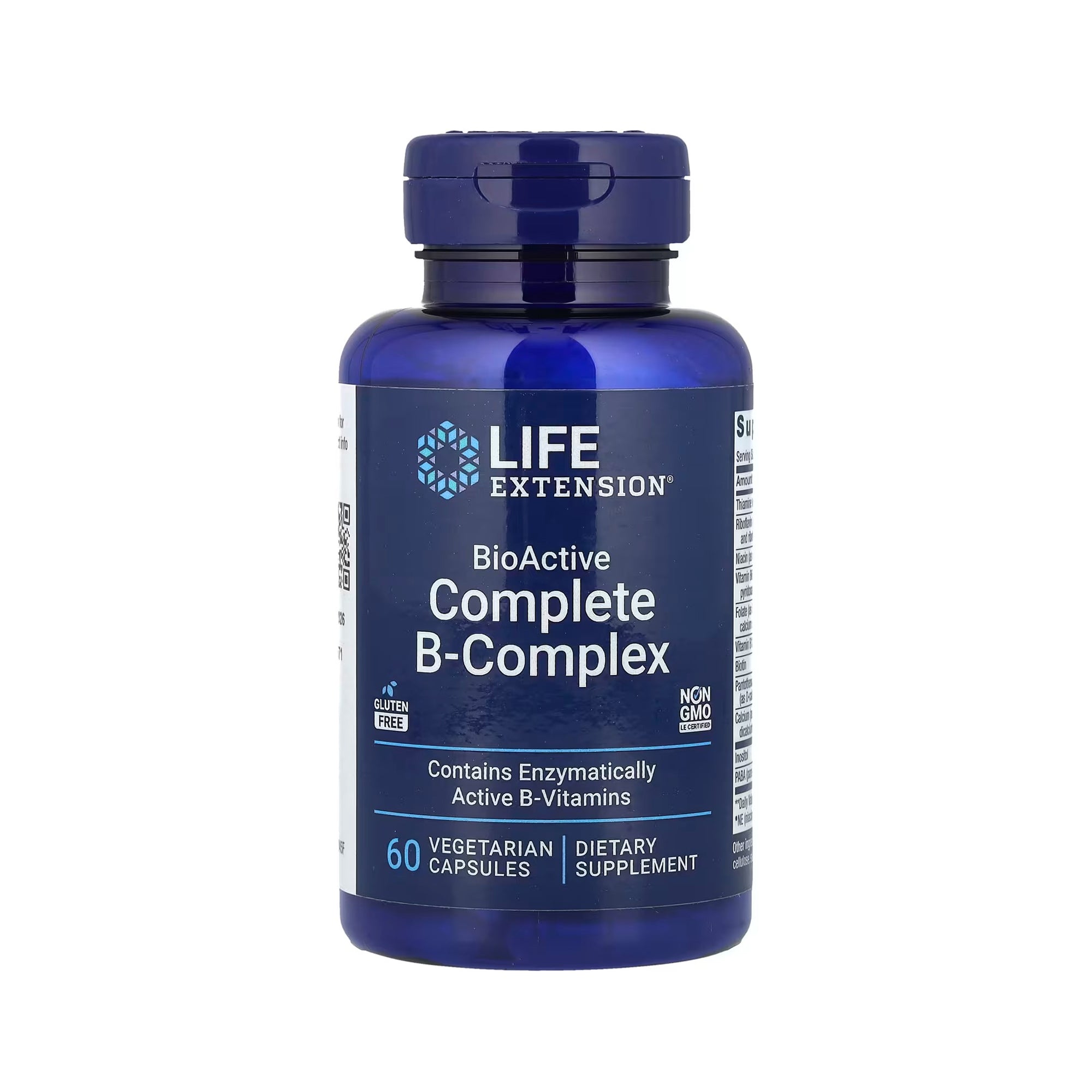 Life Extension BioActive Complete B-Complex - 60 Vegetarian Capsules