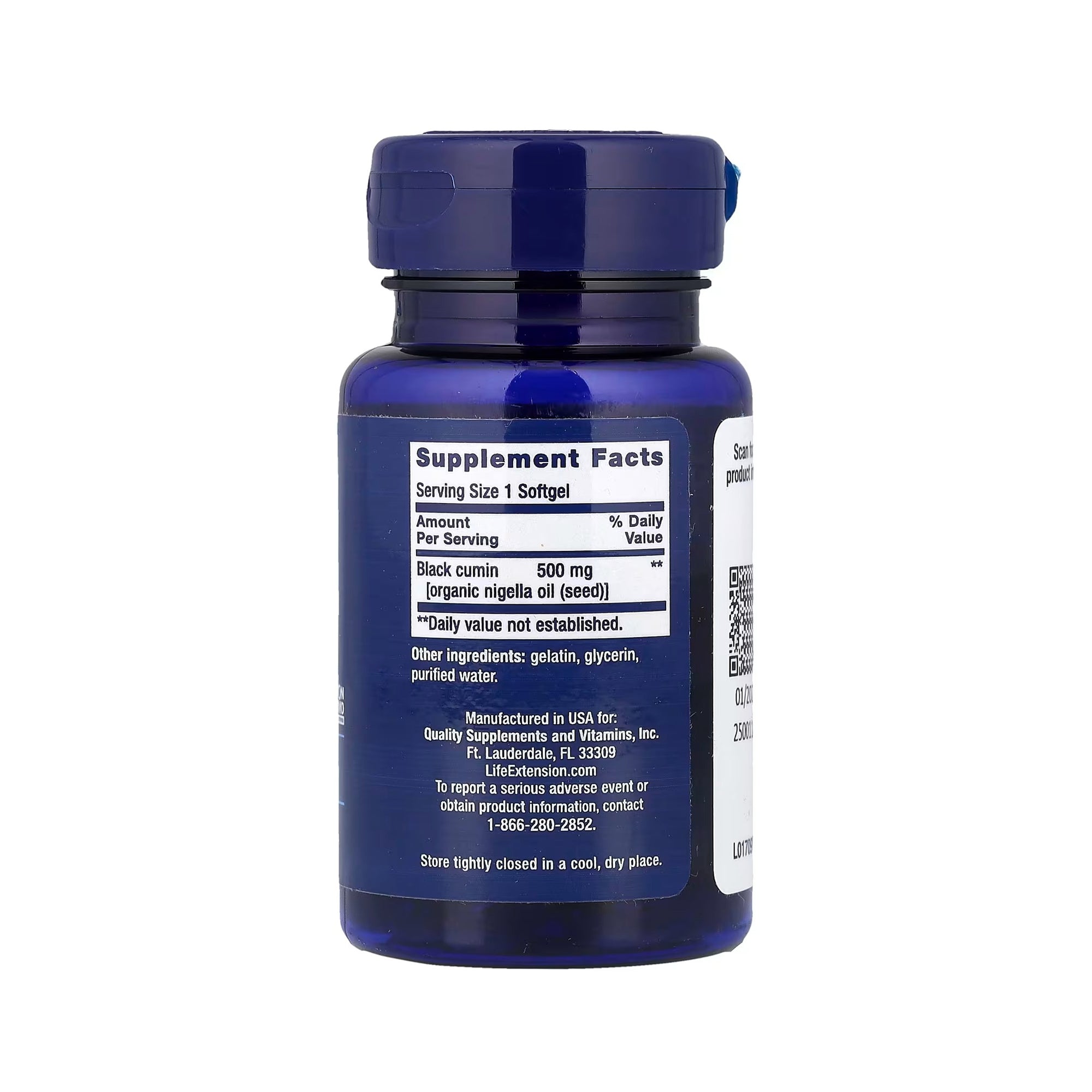 Life Extension Black Cumin Seed Oil - 60 Softgels