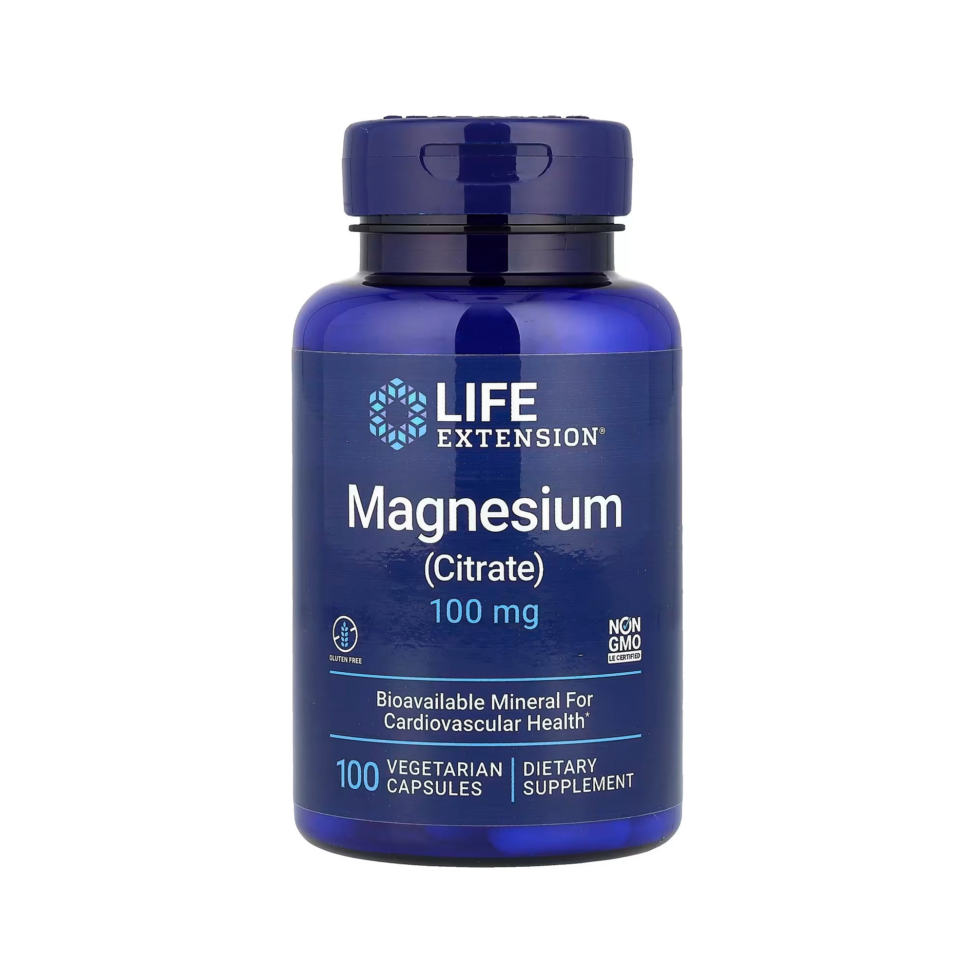 Life Extension Magnesium (Citrate) 100 mg - 100 Vegetarian Capsules