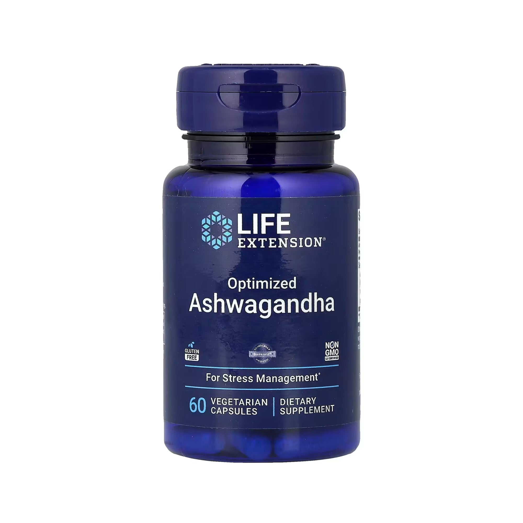Life Extension Optimized Ashwagandha - 60 Vegetarian Capsules