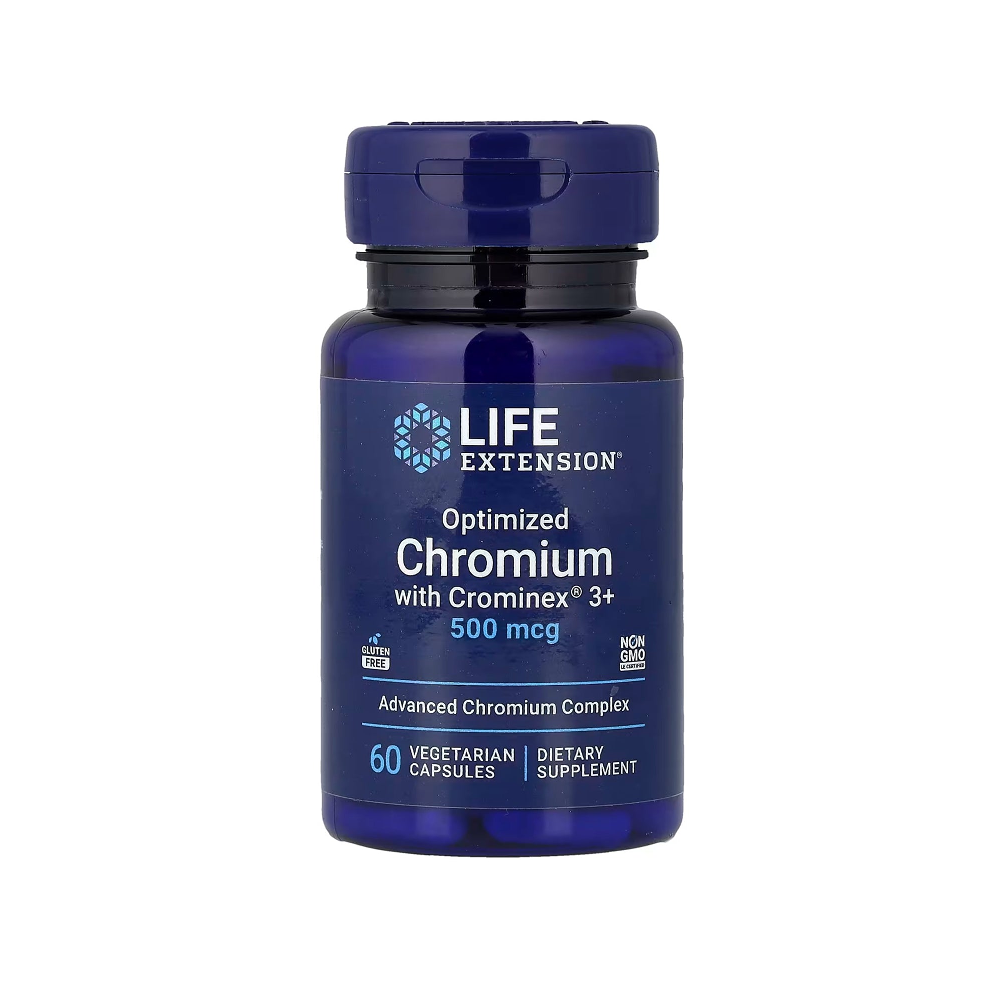 Life Extension كروميوم محسّن مع Crominex 3+ 500 ميكروغرام - 60 كبسولة نباتية