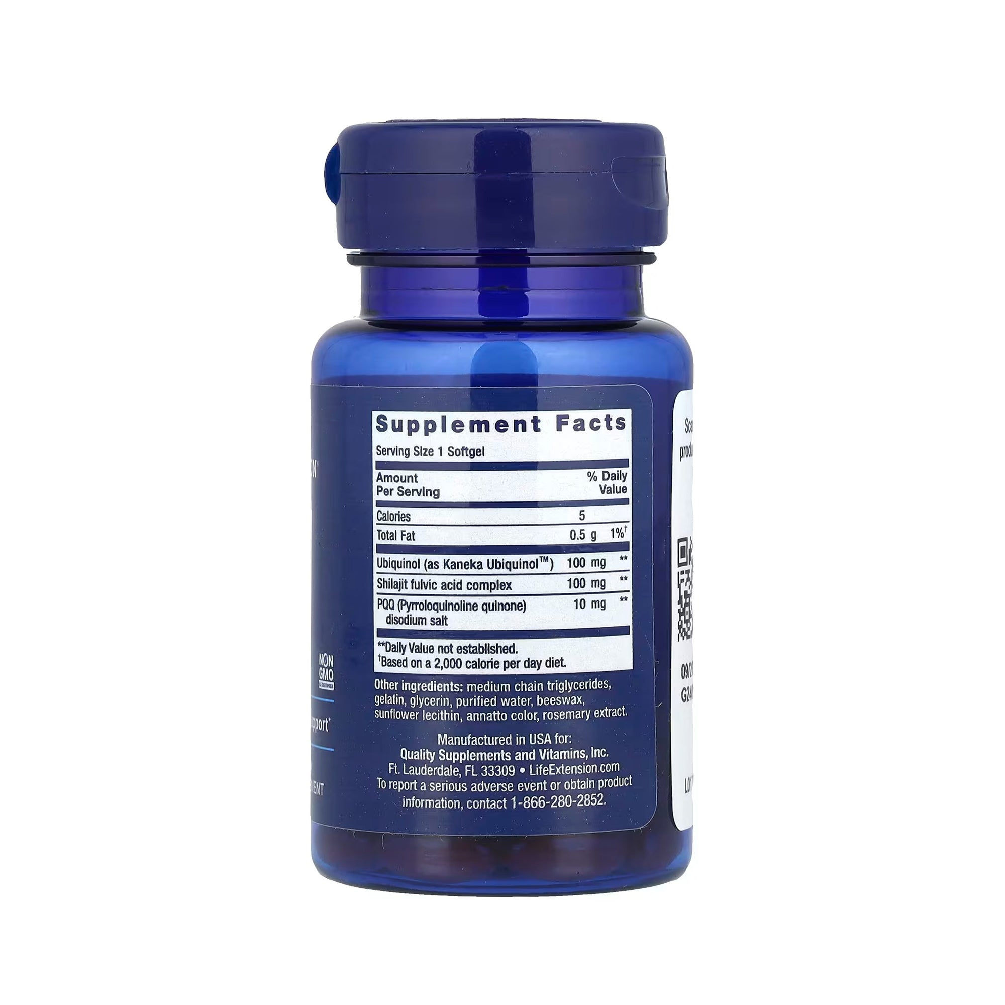 Life Extension Super Ubiquinol CoQ10 with PQQ 100 mg - 30 Softgels