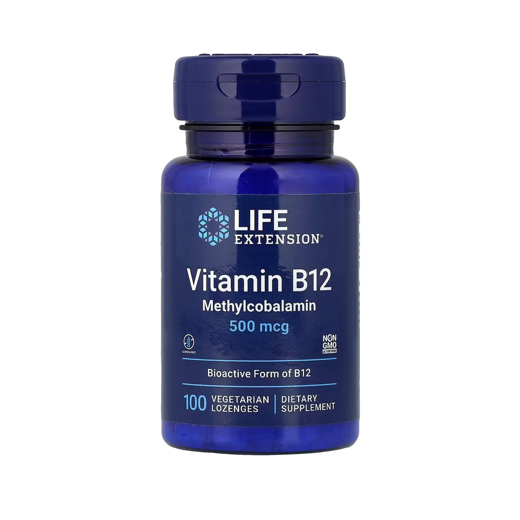 Life Extension Vitamin B12 Methylcobalamin 500 mcg - 100 Vegetarian Lozenges