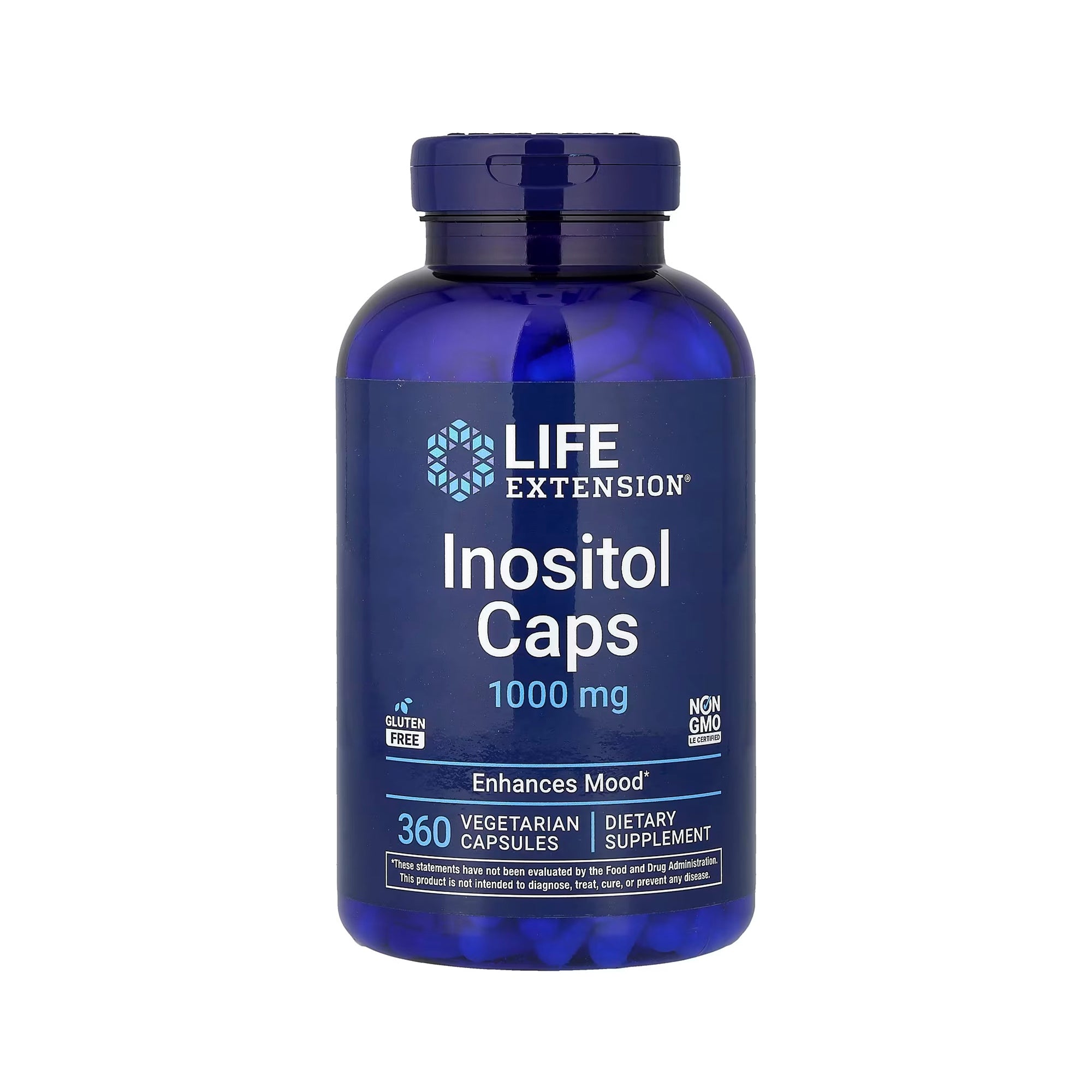 Life Extension Inositol 1000 mg - 360 Vegetarian Capsules