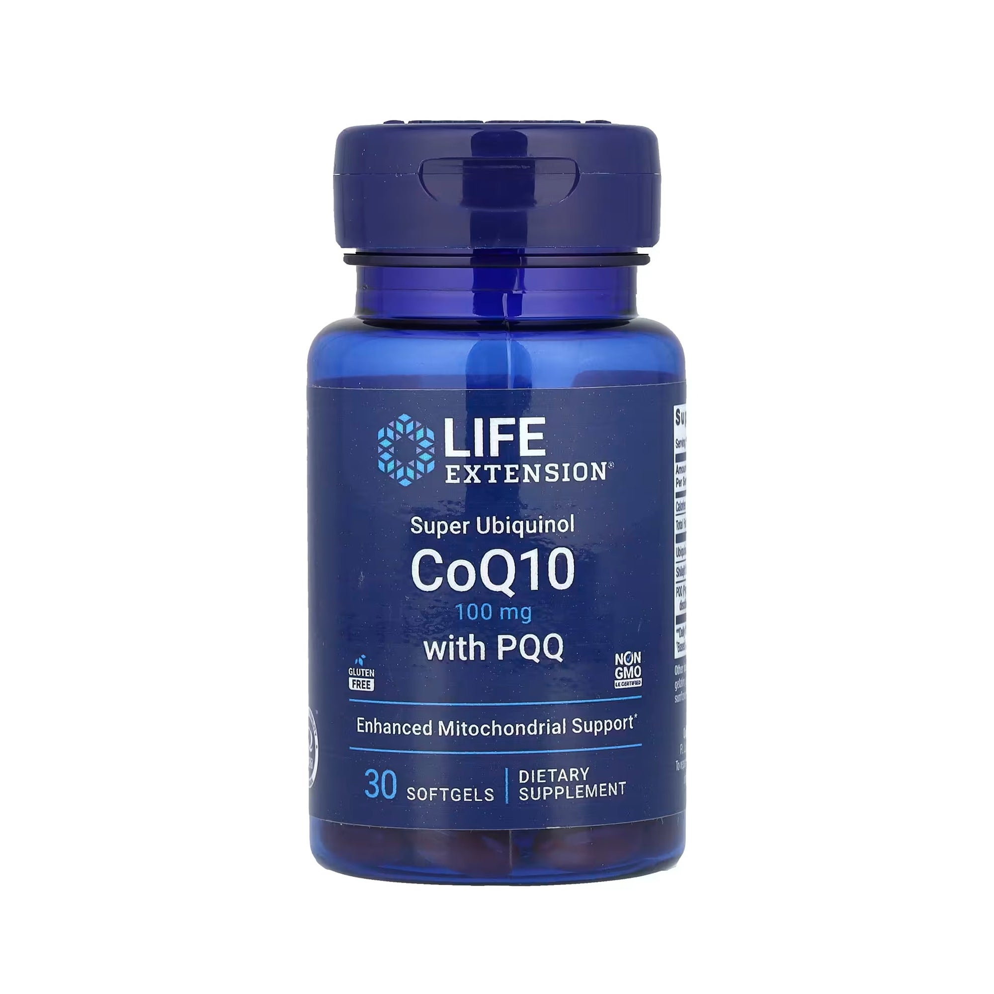 Life Extension Super Ubiquinol CoQ10 with PQQ 100 mg - 30 Softgels