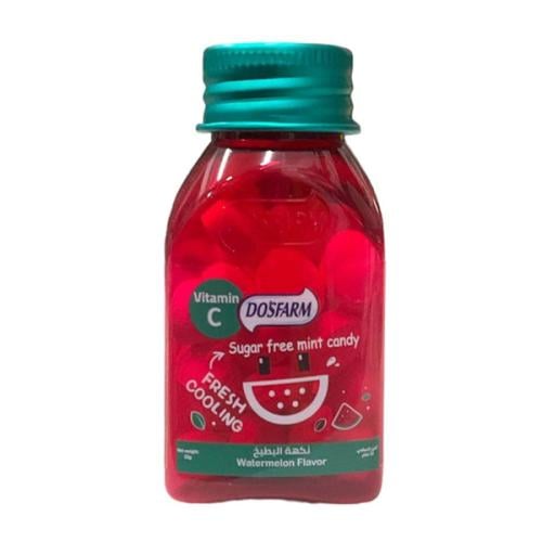 Dosfarm candy 22g with vitamin watermillon sugar free