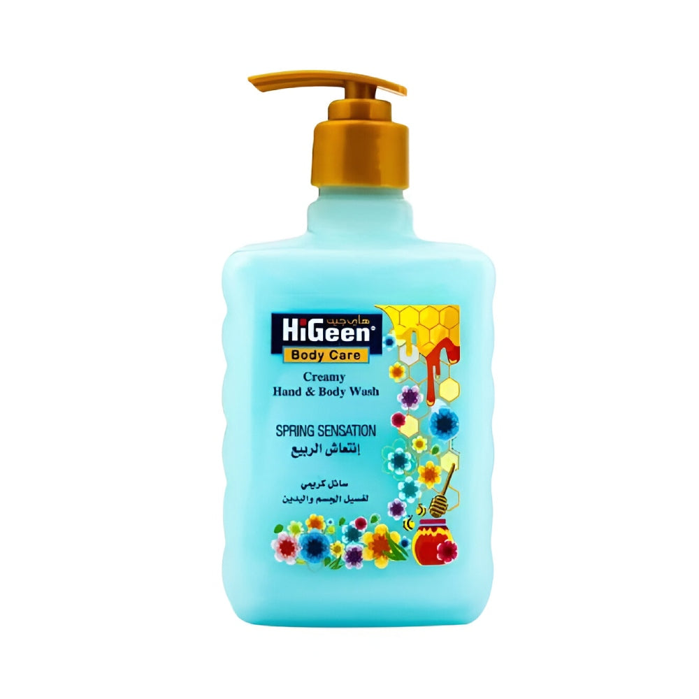 HiGeen Body And Hand Wash 300ml Anti-bacterial Creamy Spring Sensation