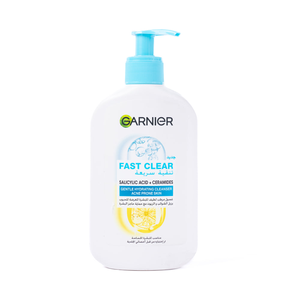 Garnier Face Wash 250ml Skin Active Fast Clear Acne Prone Skin With Vitamin C