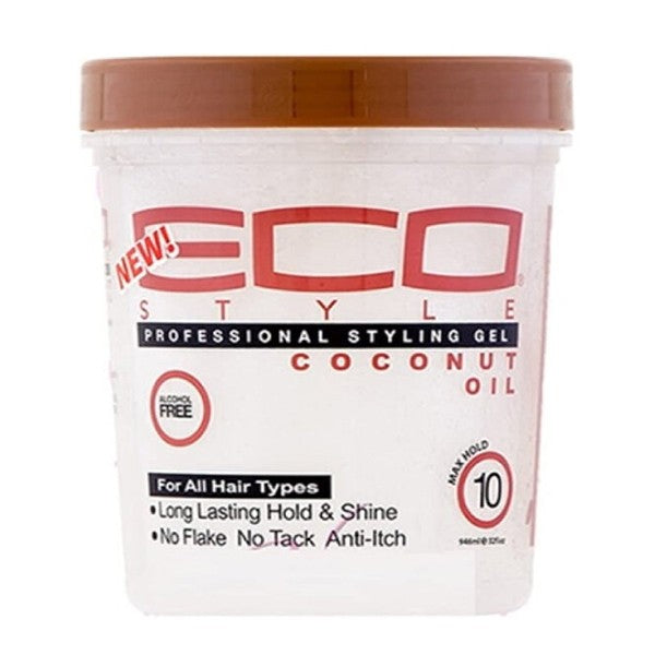 جل الشعر Eco Style 946 مل مع زيت جوز الهند