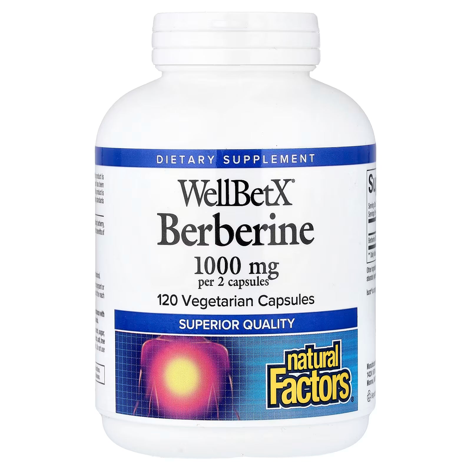 WellBetX, Berberine, 120 Vegetarian Capsules (500 mg per Capsule)