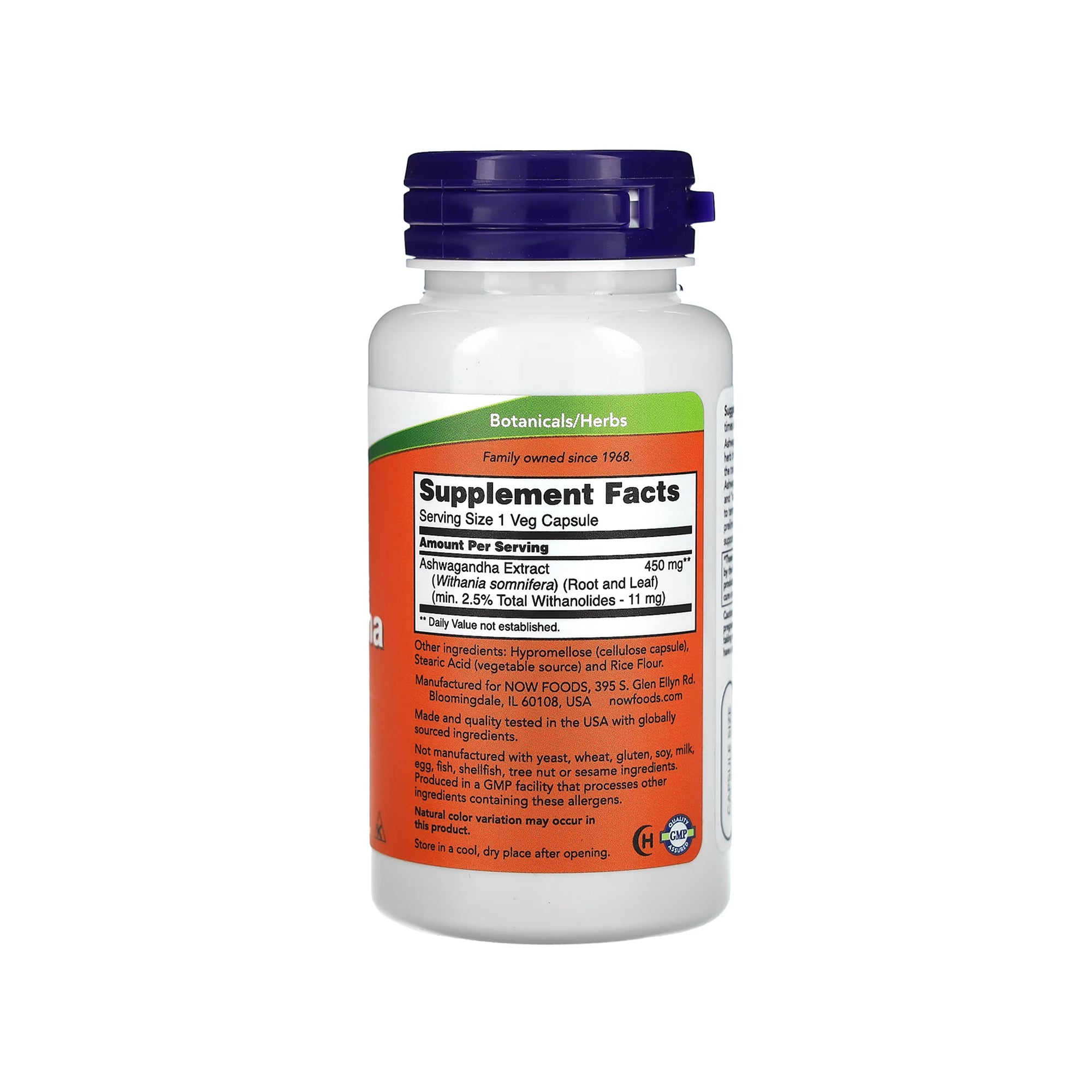 NOW Foods Ashwagandha Standardized Extract 450 mg - 90 Veg Capsules