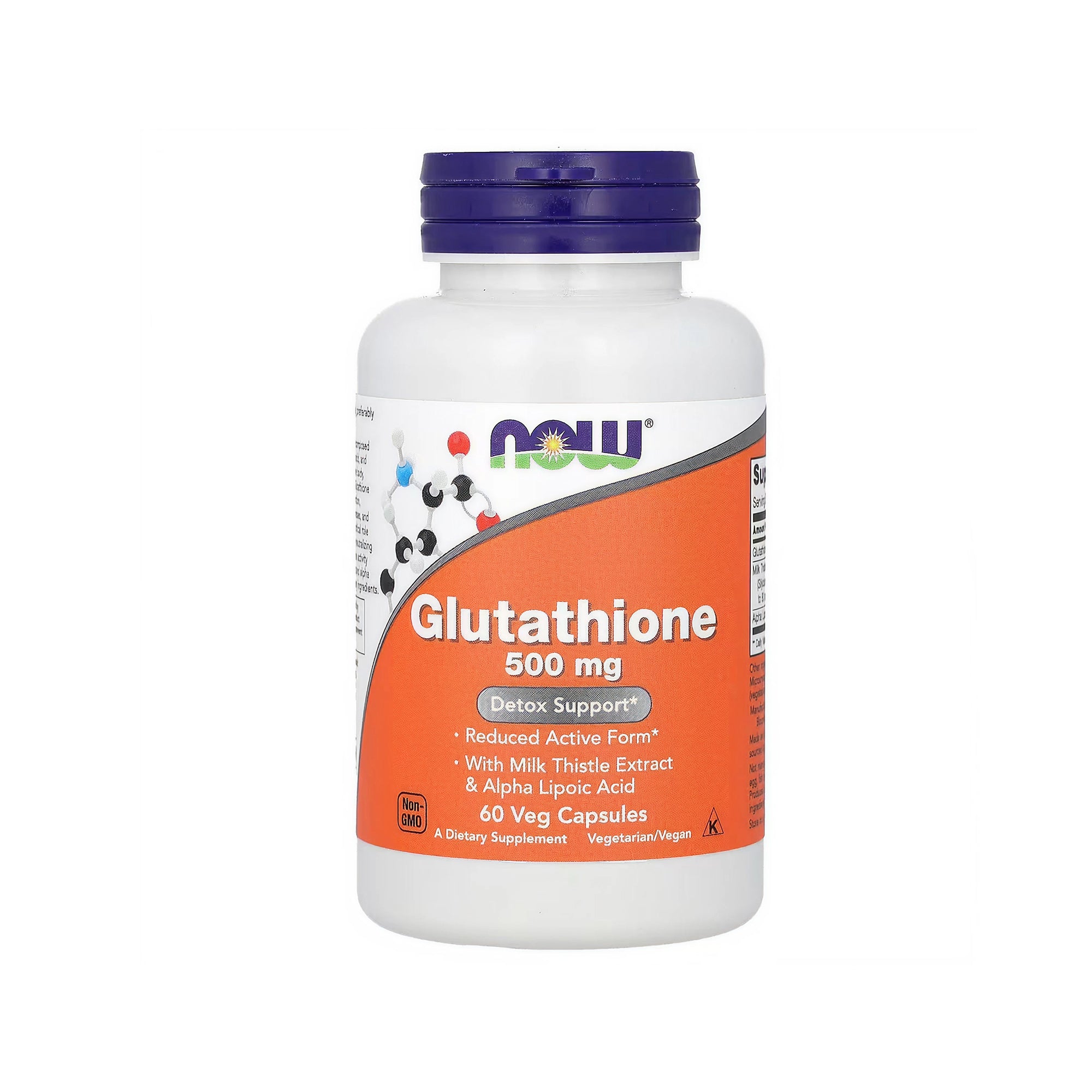 NOW Foods Glutathione 500 mg - 60 Veg Capsules
