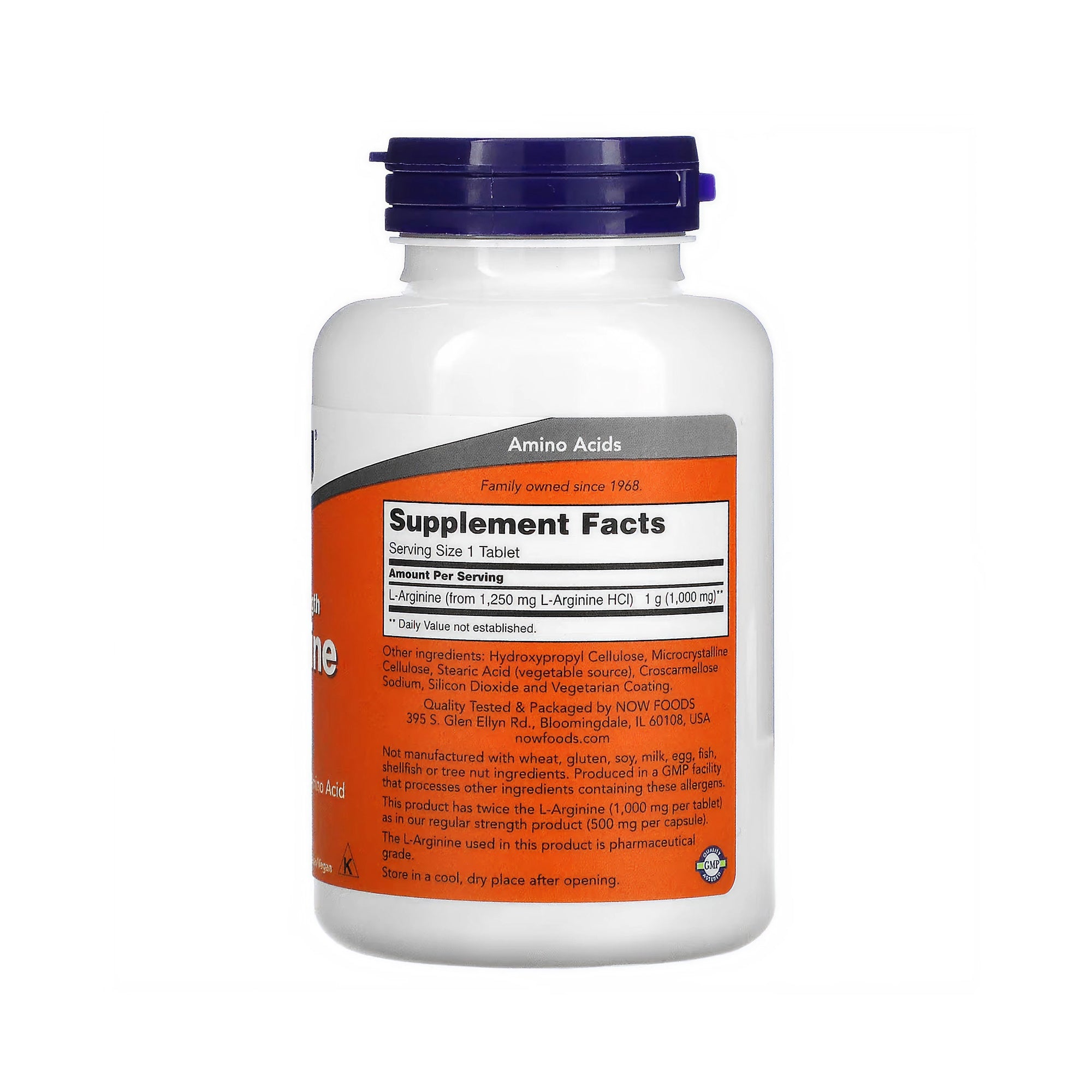 NOW Foods L-Arginine 1000mg - 120 Tablets