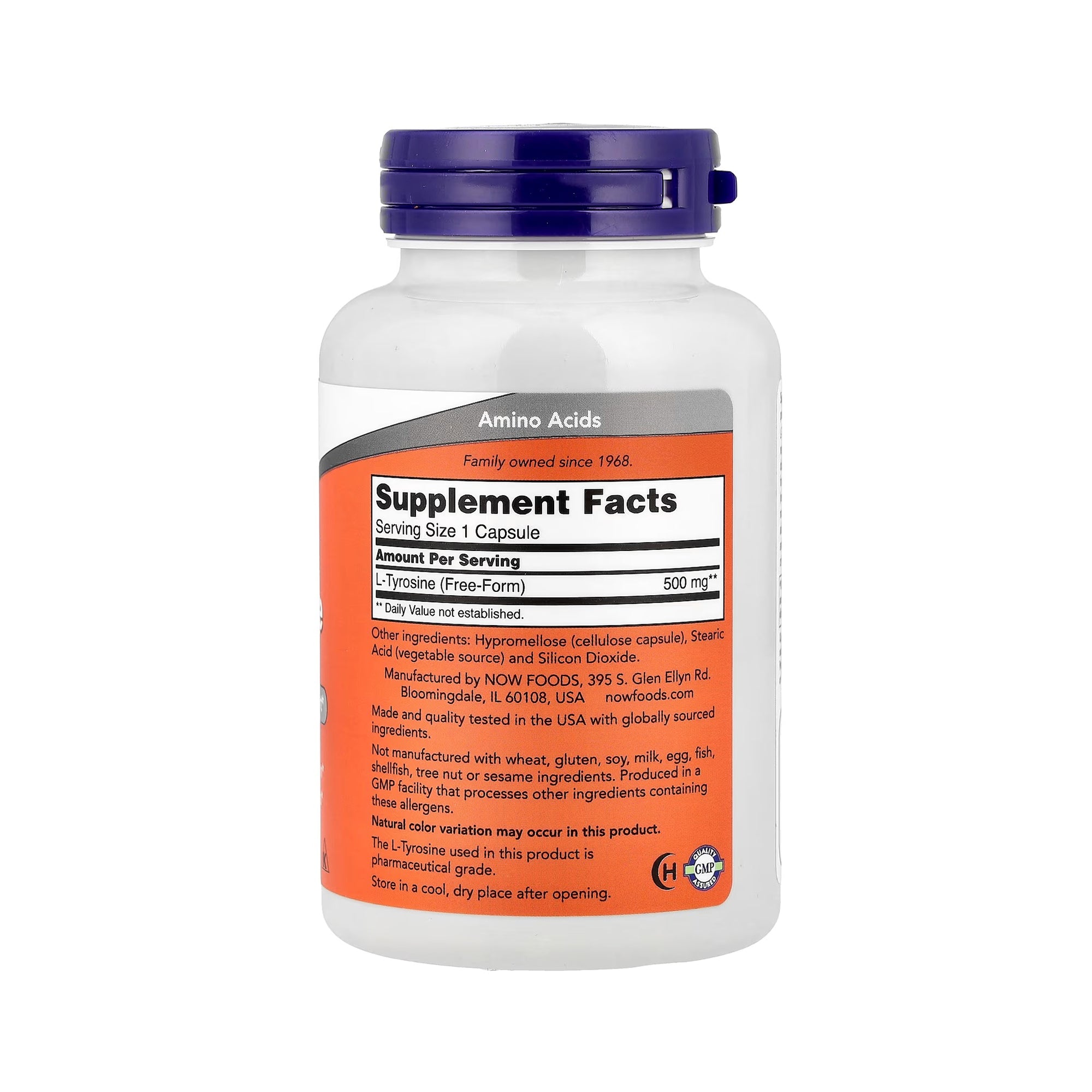 NOW Foods L-Tyrosine 500 mg - 120 Caps