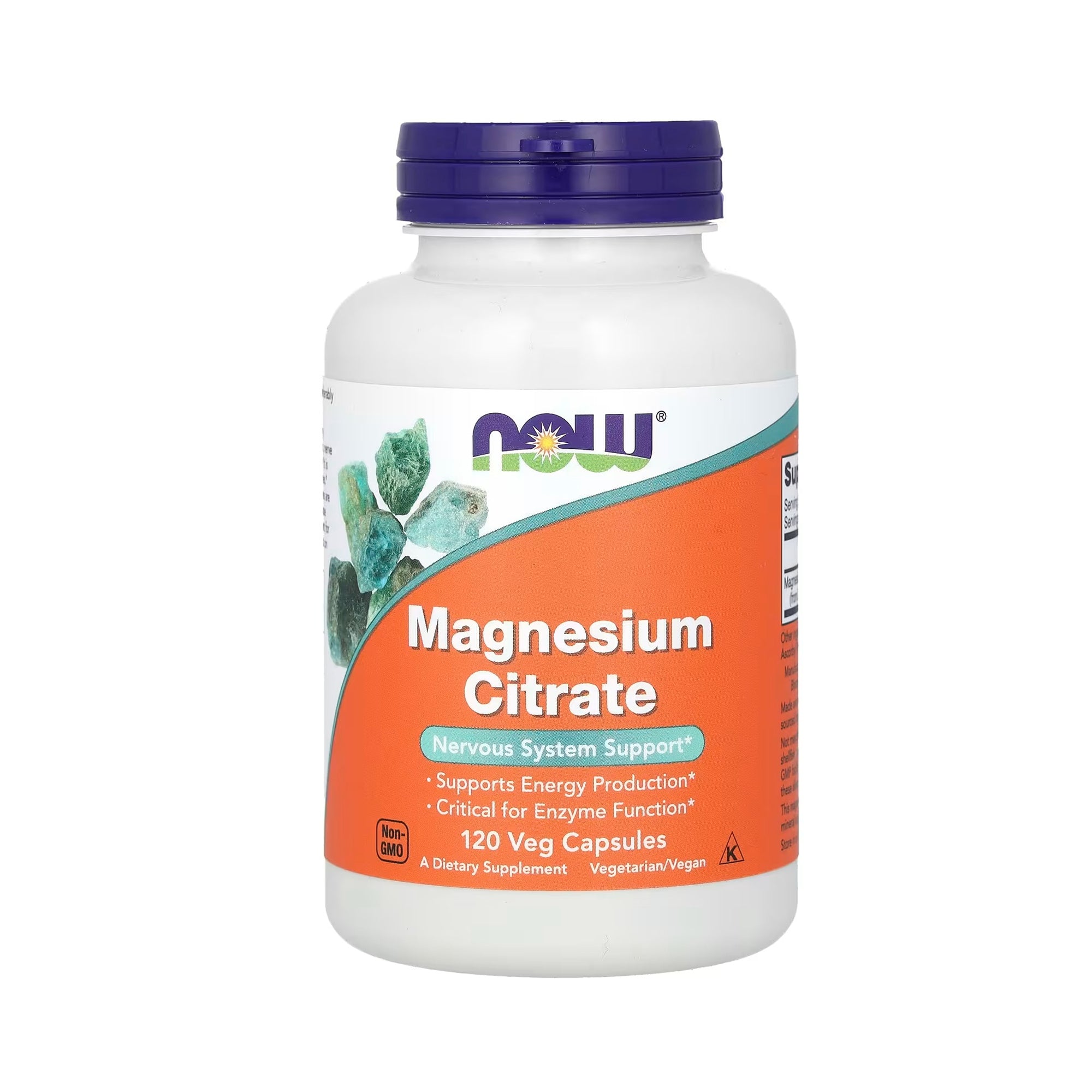 NOW Foods Magnesium Citrate - 120 Veg Capsules