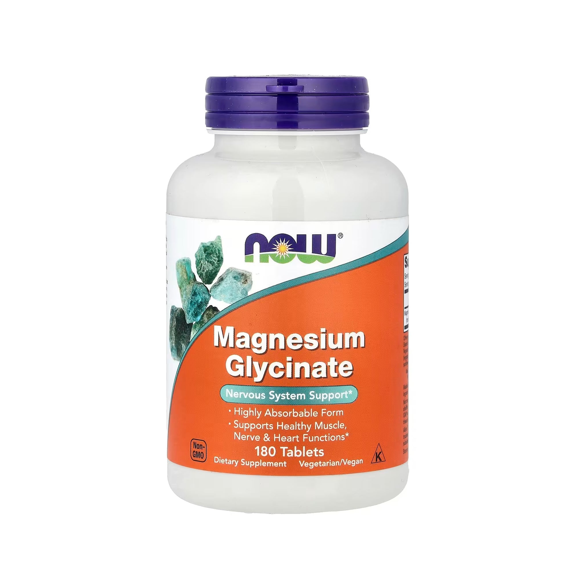NOW Foods Magnesium Glycinate - 180 Tablets