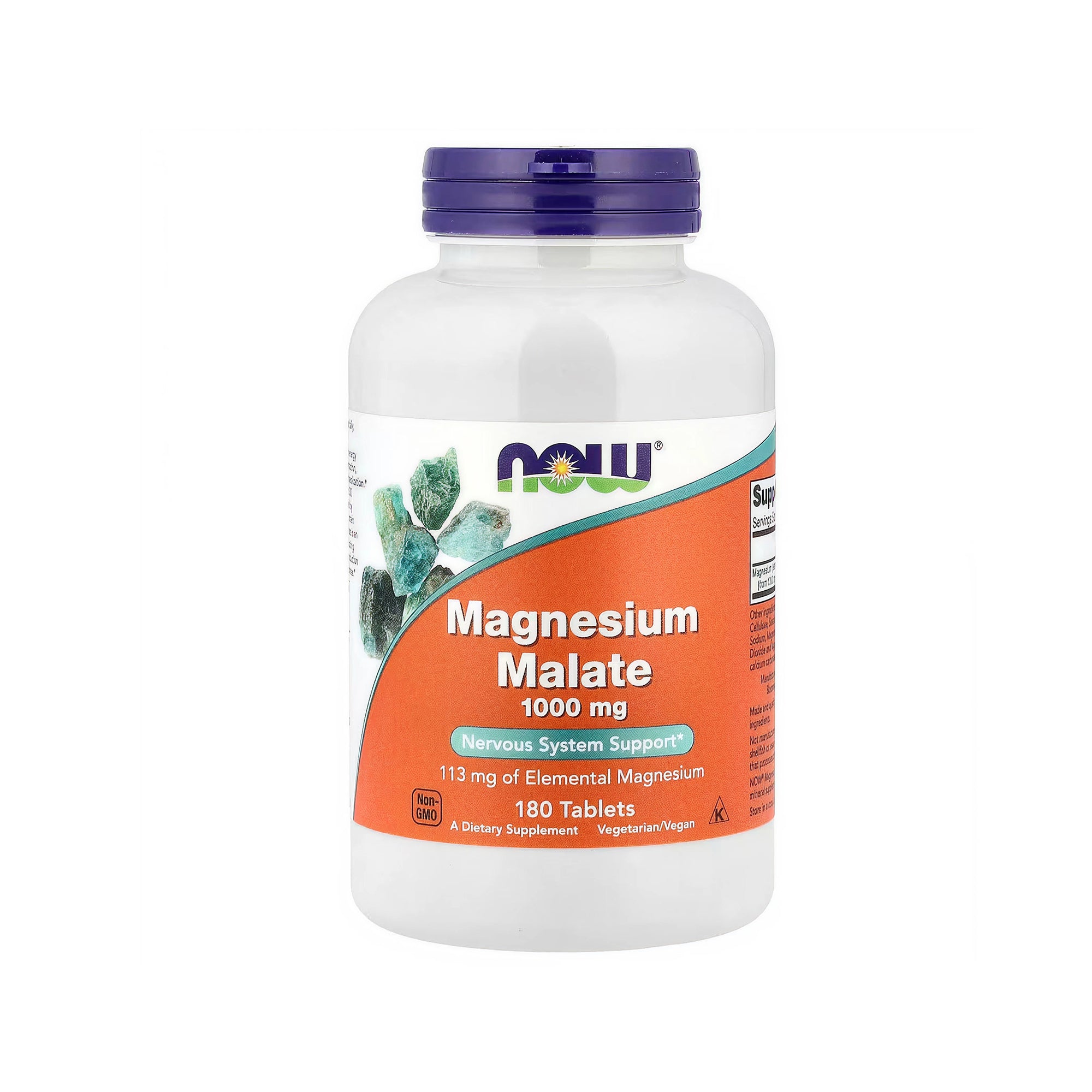 NOW Foods Magnesium Malate 1000mg - 180 Tablets