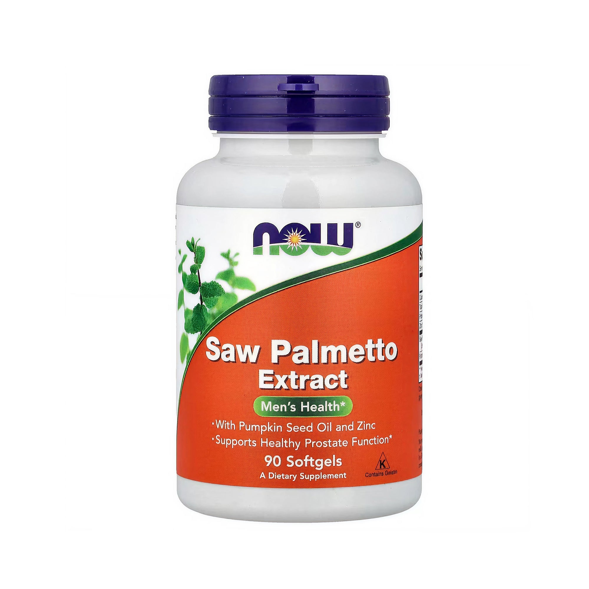 NOW Foods مستخلص Saw Palmetto مع زيت بذور اليقطين 320 ملغ - 90 كبسولة نباتية