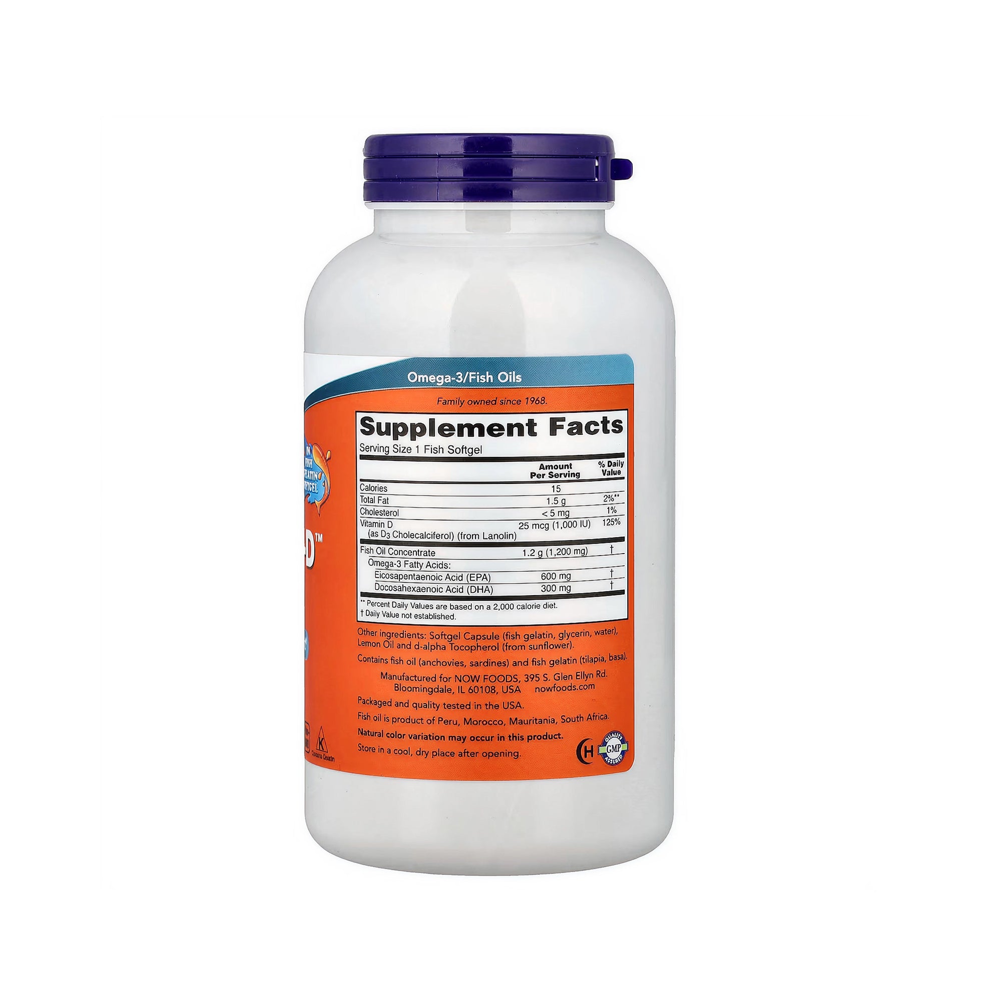 NOW Foods Ultra Omega 3-D - 180 Fish Softgels