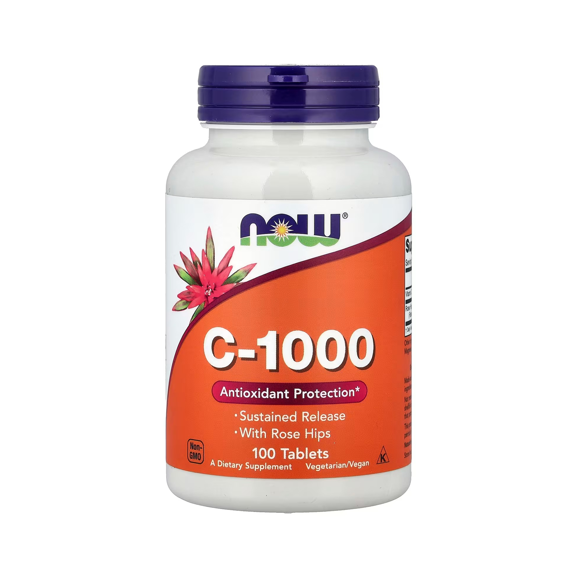 NOW Foods C-1000 Rose Hips Sustained Release - 100Veg Capsules