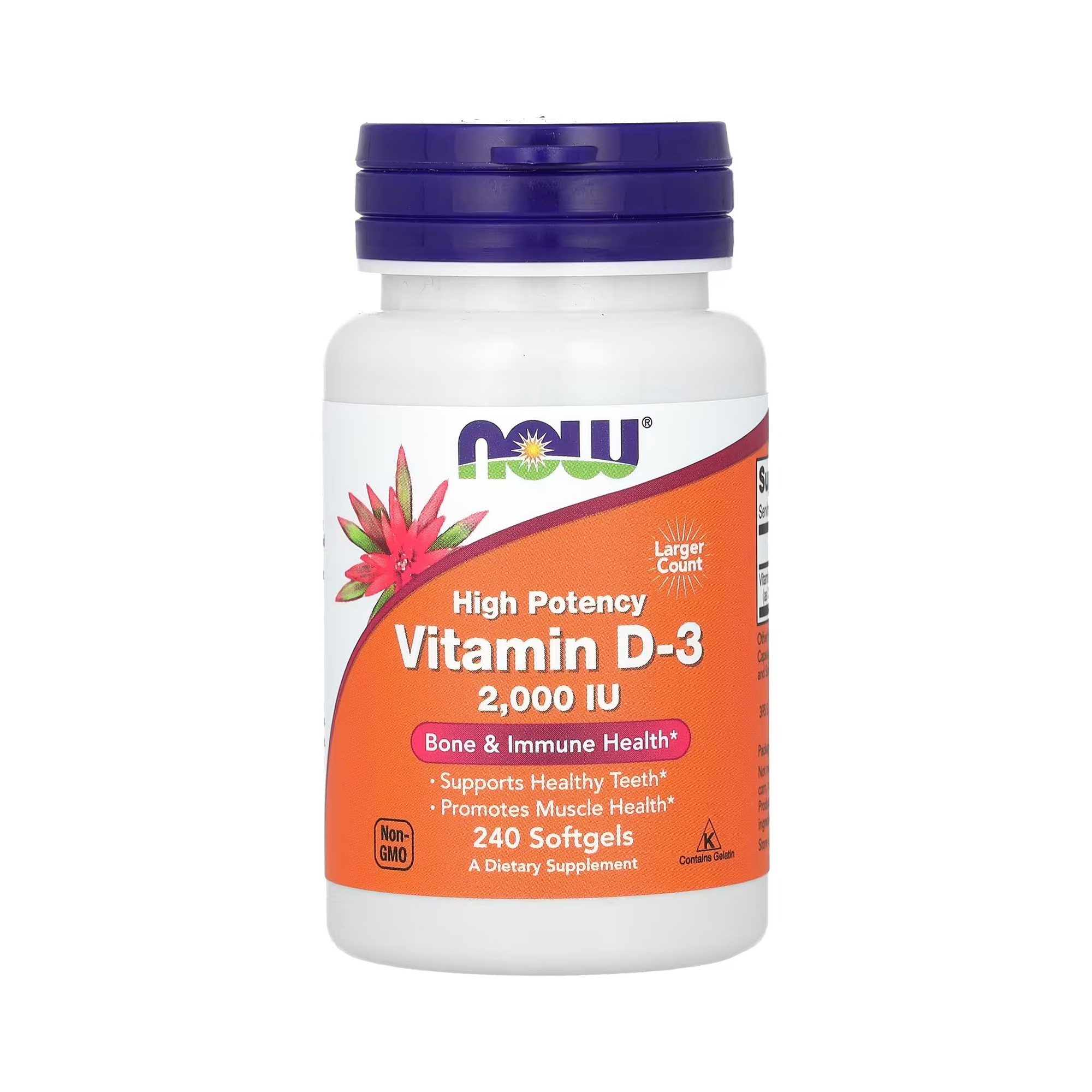 NOW Foods Vitamin D-3 2000 IU - 240 Softgels