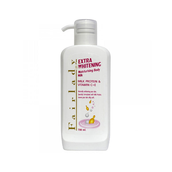 Fairlady body milk 700ml extra whitening