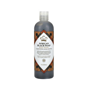 غسول الجسم Nubian Heritage African Black Soap منقي وممنقي (384ml)