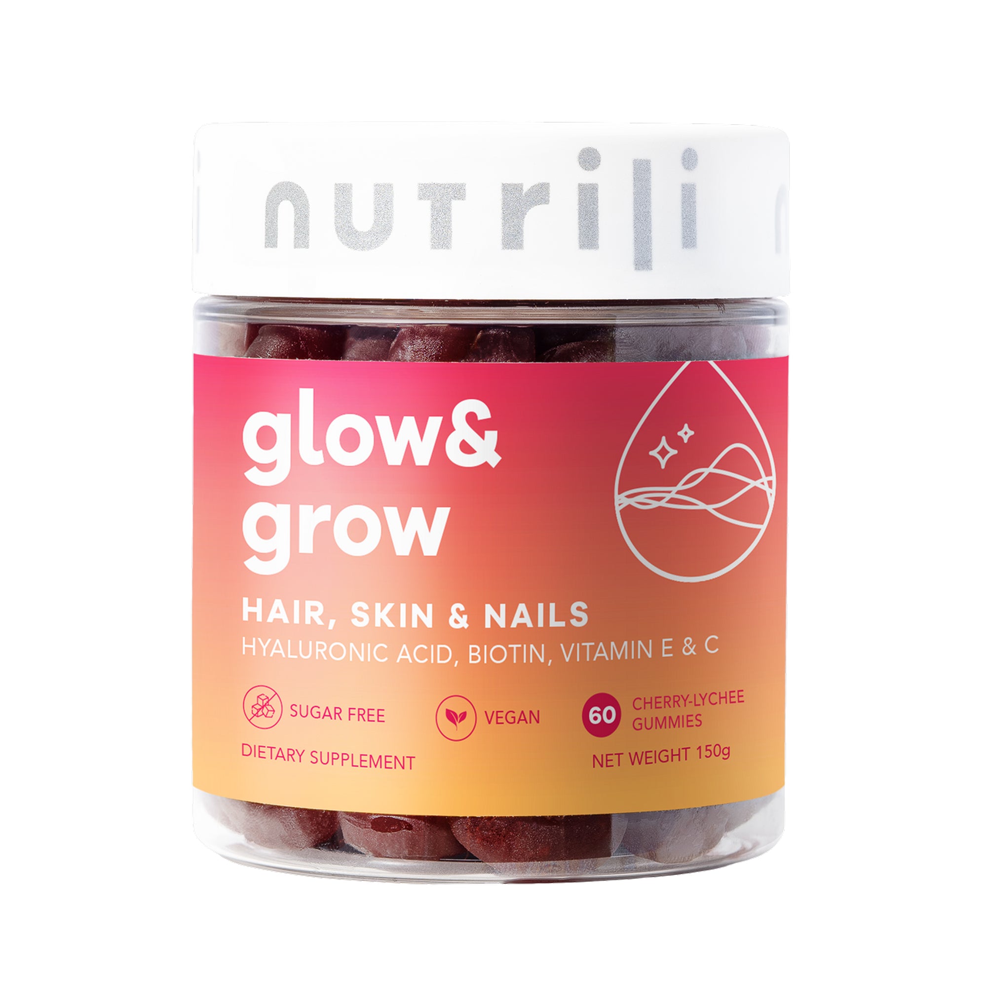 Nutrili Glow & Grow Sugar Free Vitamin Gummies 60pcs