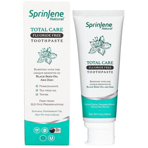 SprinJene Toothpaste 142g Complete Care With Black Seed Oil Fluoride Free