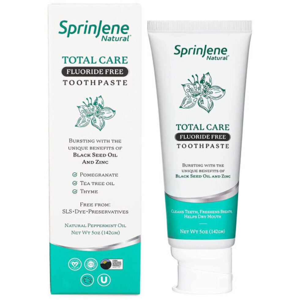 SprinJene Toothpaste 142g Complete Care With Black Seed Oil Fluoride Free