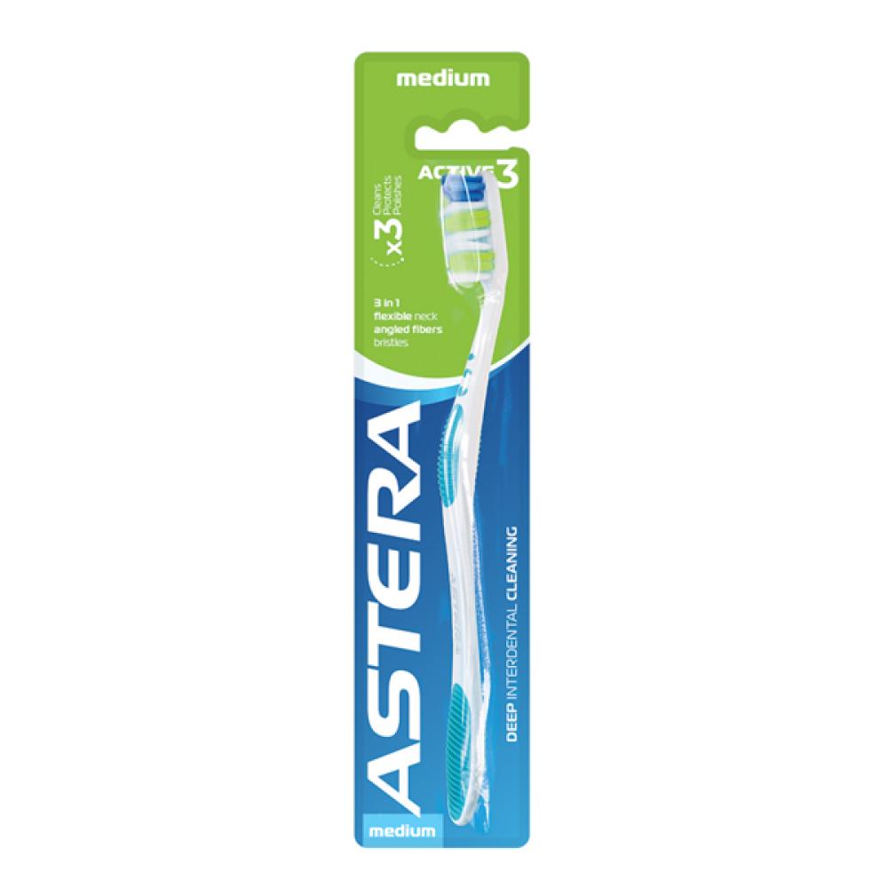 Astera toothbrush active 3 medium bristles