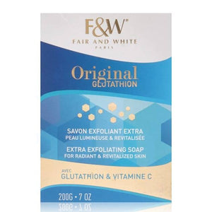 Fair & White Bar Soap 200g Exfoliating With Glutathione And Vitamin C